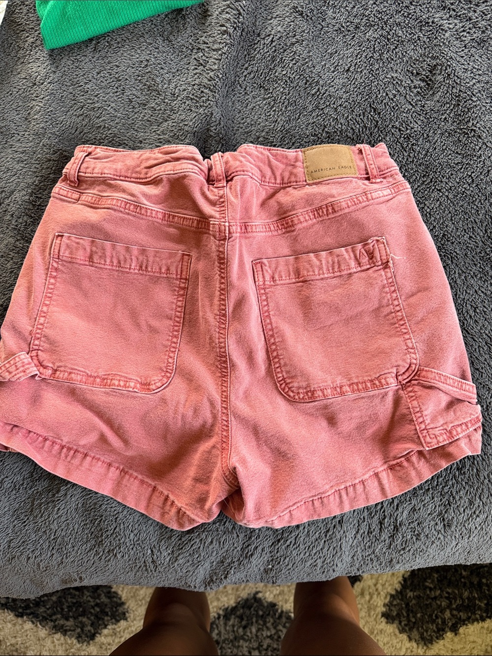 American Eagle Outfitters Rose Pink Cotton Utility Shorts